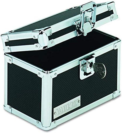 Vaultz VZ01169 Locking Index Card File with Flip Top Holds 350 3 x 5 Cards, Black - color: Black, size: 3 X 5 Inch