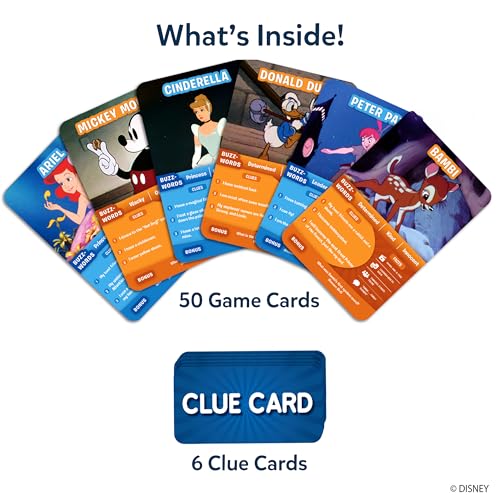 Skillmatics Guess in 10 Card Game – Disney, Gift for Kids, Travel Toys | Family Trivia Game, Educational Board Game, Cinderella, Mickey Mouse, Screen-Free Fun, Girls & Boys Ages 6, 7, 8, 9 and Up - style: 1. Disney