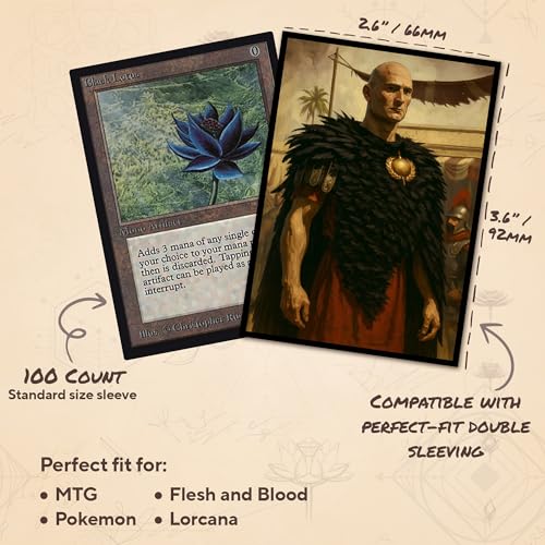 The Last Caesar - MTG Card Sleeves, 104ct, Standard Size, Smooth | Perfect for Double Sleeving, Smudge Resistant Matte Back, Standard 66x92mm - Compatible with Magic The Gathering & TCG Cards - color: The Last Caesar, size: Smooth