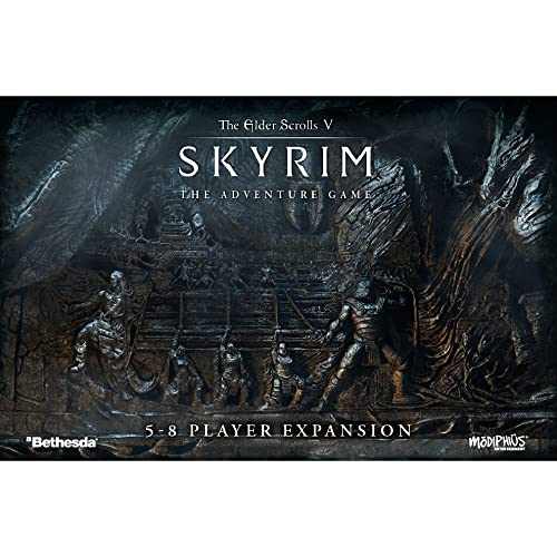 The Elder Scrolls V: Skyrim The Adventure Game 5-8 Player Expansion - Dungeon Crawling Strategy with Tabletop Miniatures for Teens & Adults, Ages 14+, 5-8 Players, 90-120 Minute Playtime