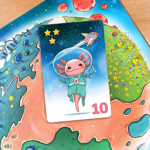 HABA Galaxolotl – Math-Based Strategy Kids Card Games for Ages 8+, Space-Themed Kids Board Games for Family Night