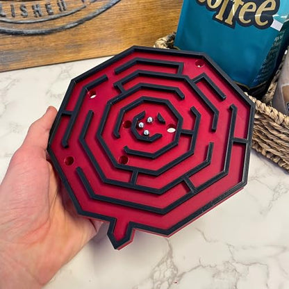 SandsGameCo Survivor-Inspired Spiral Ball Maze Puzzle – Challenging Brain Teaser Game for Fans of the Iconic Survival Show – Durable and Interactive Spiral Labyrinth