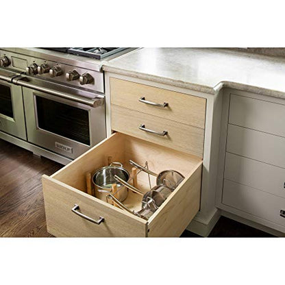 Rev-A-Shelf Trimmable Pegboard Drawer Divider Organizer | Trim to Custom Fit Wooden Kitchen Cabinet Storage Utensil, Pots & Dish Rack, 30 x 21, 4DPS-3021 - size: 30" W x 21" D