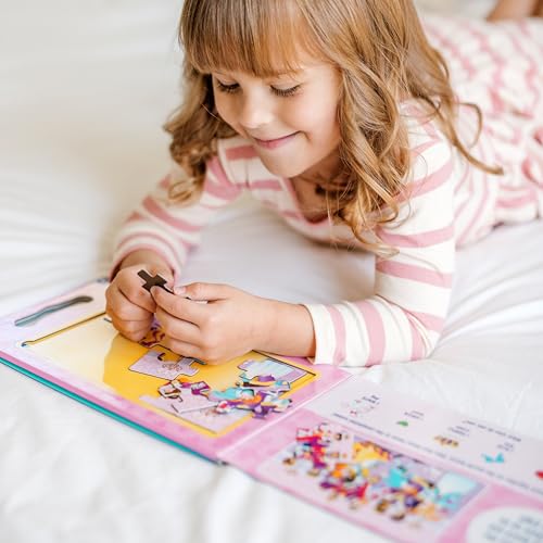 Melissa & Doug Take-Along Magnetic Jigsaw Puzzle Set – Princesses (2 x 15 Piece) Travel Activity Toy for Preschoolers and Kids Ages 3+ - size: 8.5 x 7.25 x 0.3 inches, style: Princesses