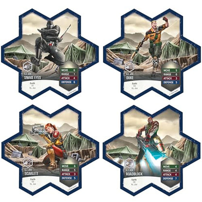 Renegade Game Studios G.I. Joe Heroscape Rumble at The Rift Battle Box | Tactical Military Board Game Featuring 8 Miniatures, Modular Hex Terrain Tiles, and Cobra Fortifications for 2 Players