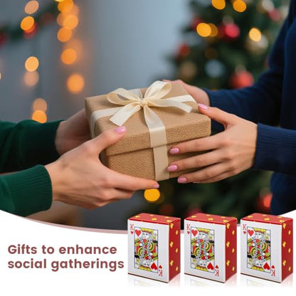 3 Pack Small Deck of Cards, Fun & Portable Smal Playing Cards for Travel, Camping, Parties, Cute & Durable 1.18 x 1.57 Inch Deck, Perfect for Game Nights with Friends & Family