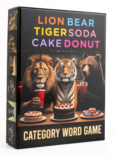 – Fun Fast-Paced Family Category Word, Rapid Hand Clearing Card Race for Group Gatherings, 2 to 8 Players, 140 Unique Challenges, 15 Minute Game Matches