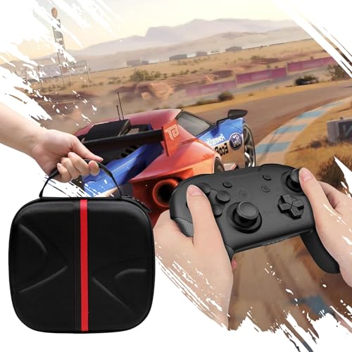XANAD 2-in-1 Controller Case for Xbox/Playstation/Nintendo Switch/PowerA/ELISWEEN/GameSir/Diswoe/TIANHOO Wireless Controller - Hard Travel Protective Carrying Storage Bag(Black) - color: Black 2-in-1