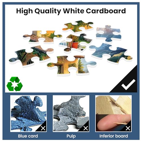 Jigsaw Puzzles 300 Pieces for Adults Village Puzzles Adults Kids Puzzles 300 Pieces Games Family Challenging Puzzle Gift Toy for Puzzle Enthusiasts Unique Brain Teaser 20.5x15IN - style: Village