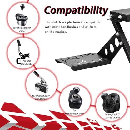 Racing Shifter Mounting Bracke for Racing Wheel Stand | with Mounting Bolts Fit for Our Racing Simulator Cockpit 30MM Mounting Pipe Bracket Accessories