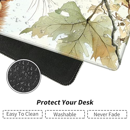 Cute Little Squirrel for MTG & TCG Playmat Mouse Pad,BFDHGQZC 24" x 14" Game Mat for MTG/RPG/CCG Trading Card Game Playmats Table Mat Perfect for Card Games Video Games Computer Office - color: Cute Little Squirrel