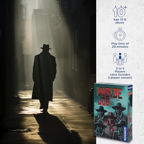 Inside Job | Social Deduction Game | Card Game | Family Games | Kosmos | 2-5 Players | Spy Games | Fast-Paced