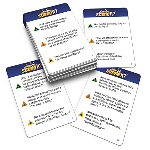 Scene It? Movie Trivia Board Game, The Ultimate Movie Knowledge Test, Puzzle-Solving Family Party Game, Stream Real Clips with Gamestar App