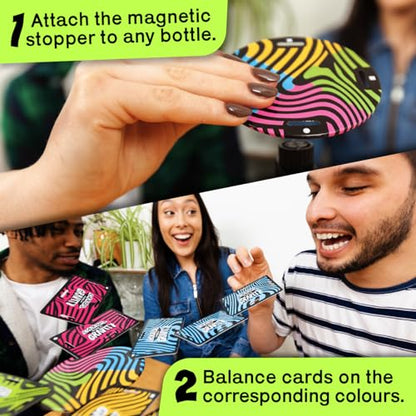 Big Potato Cards vs Gravity Pro: Ultimate Stacking & Balancing Travel Game | Waterproof Card Game for Camping, Vacations & Family Fun | 2-8 Players - style: Pro inc. extra cards + travel bag