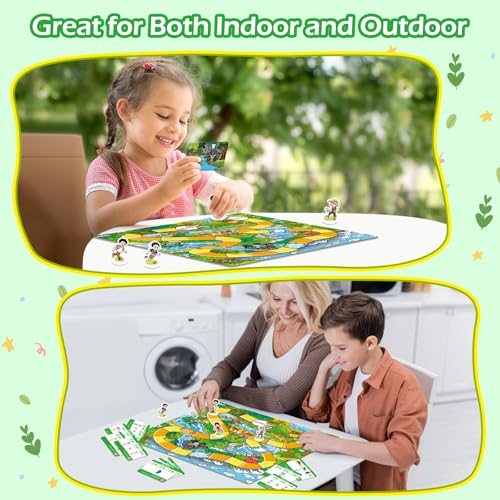 Broytain Forest Fraction Board Game|Math Games for Kids|Fraction Play Games - Gr. 3-4|Educational Learning Board Games for Boys and Girls|Classroom Travel Indoor Outdoor Family Game