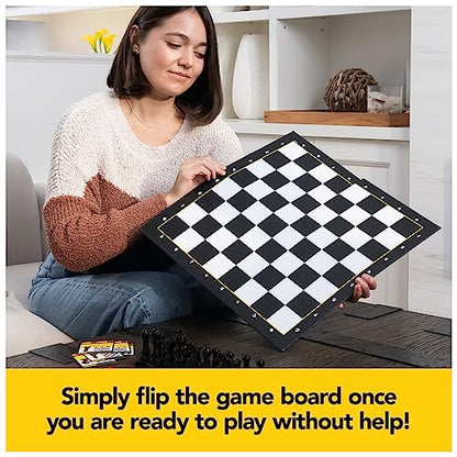 Spin Master Games, Chess Made Simple, Learn to Play Strategy Board Games for Beginners, Chess, 2 Players, for Kids Ages 8 & Up - size: 1