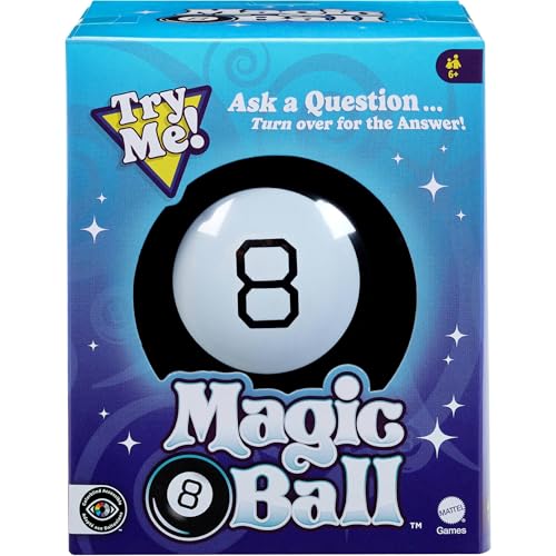 Mattel Games Magic 8 Ball Toys and Games, Original Fortune Teller Ball, Ask a Question and Turn Over For Answer - style: Standard