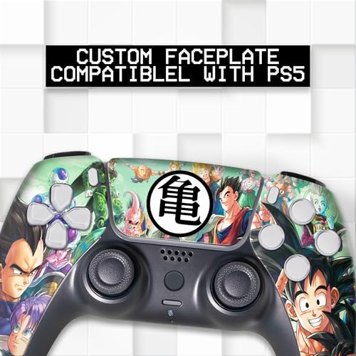 D. B. Z. FAM Custom PS-5 Controller Wireless compatible with Play-Station 5 Console by BCB Controllers | Proudly Customized in USA with Permanent HYDRO-DIP Printing (NOT JUST A SKIN) (MODDED) - color: D. B. Z. Famm, size: Modded - Front Print Only