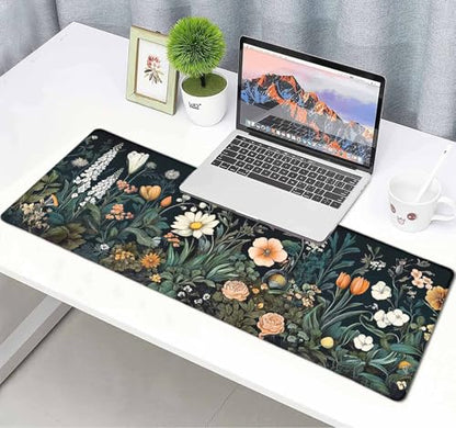 Large Mouse Pad, Desk Mat Computer Keyboard Pad Non-Slip Rubber Base Waterproof with Stitched Edges for Laptop Gaming, Office & Home 31.5 x 11.8 Inch (XL-05) - color: Xl-05