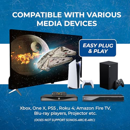 8K HDMI Splitter 1x8 – 48Gbps HDMI 2.1 Splitter 8 Port, 8K@60Hz 4K@120Hz, HDR Dolby Vision, HDCP 2.3, Downscaling 8K to 4K 1080p, Powered HDMI Splitter for TV Gaming Display - size: 8K Splitters 1x8