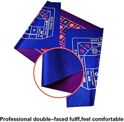 BALIKEN 84x42 Inches Roulette Table Mat & Craps Table Top Casino Felt Professional Grade Mat