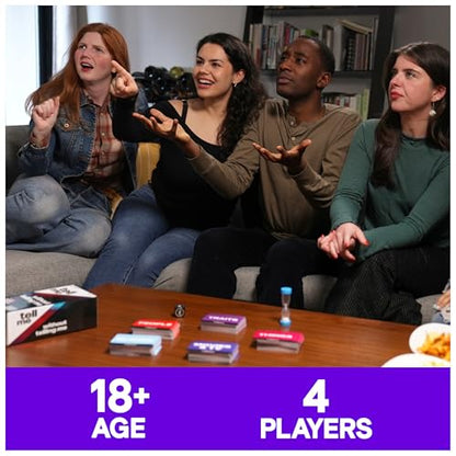 Spin Master Games, Tell Me Without Telling Me, 2025 Edition with New Cards, The Viral Adult Party Game for Friendsgiving, Adult Card Game, 4+ Players, for Ages 18 & Up - style: Tell Me Without Telling Me (New Edition)
