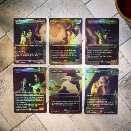 Magic: The Gathering | Avatar: The Last Airbender Scene Box 2 - Tea Time at the Jasmine Dragon | 6 Foil Borderless Scene Cards, 6 Art Cards, 3 Play Boosters + Display Easel