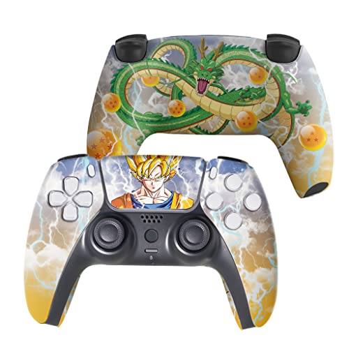 D. B. Z. Go-Ku Custom PS-5 Controller Wireless compatible with Play-Station 5 Console by BCB Controllers | Proudly Customized in USA with Permanent HYDRO-DIP Printing (NOT JUST A SKIN) (MODDED) - color: D. B. Z. Go-Ku, size: Modded - Front & Back Print