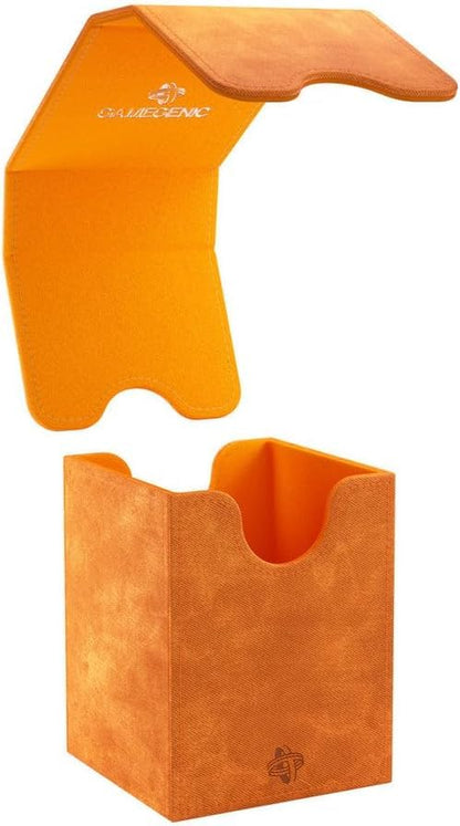 GameGenic Card Deck Box – Deck Box: Squire XL Orange 100CT – Durable and Sturdy TCG, OCG Card Storage – Compatible with Pokemon Yugioh Commander and MTG Magic: The Gathering Cards - color: Orange