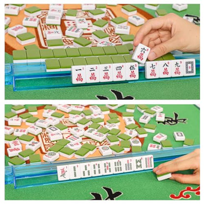 Set of American Mahjong Tiles, 166 American Mahjong Tiles with Green Color(1.2”,Tiles Only Set) - color: Green