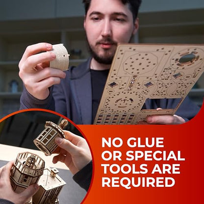 UGEARS Split Rock Lighthouse 3D Wooden Puzzles for Adults – Wooden Model Kits for Adults, Crafts for Adult, Model Kits to Build, Wooden 3D DIY Model Brain Teaser, Hobby Set - style: Split Rock Lighthouse