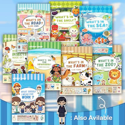 Career Stickers for Kids - 10 Sheets Make a Face Stickers Party Favors Activities Gifts for Toddler Grandkids Birthday School Classroom Supplies - style: Career