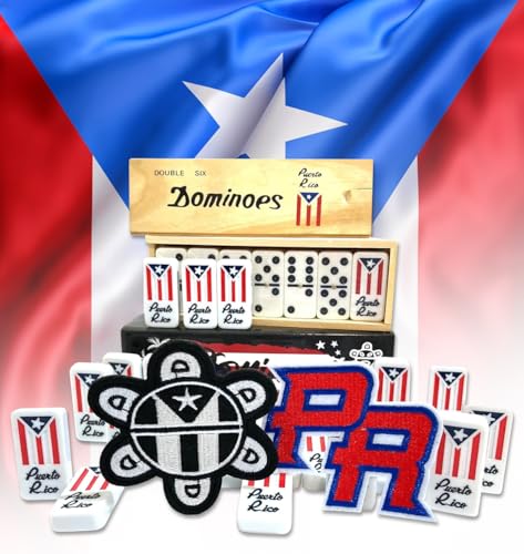 Puerto Rico Dominoes Puerto Rican Dominoes PR Flag Dominos Adult Doubles Six Boricua Accessories PR Flag Tiano edotion