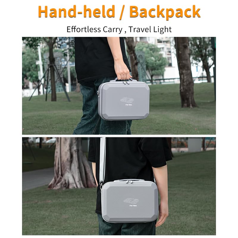 Carrying Case for DJI Neo RC N3/N2 Remote Controller, Portable Shoulder Bag | Case for DJI Neo Drone, Fly More Combo, battery,charger plug and Accessories (PU Leather Case Only)