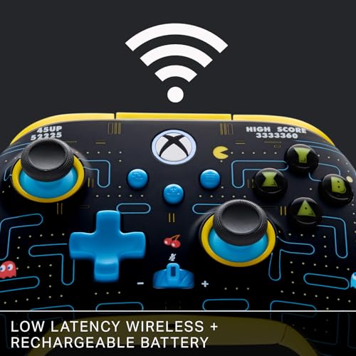 PowerA Wireless Controller for Xbox Series X|S - PAC-MAN SE, hall effect thumbsticks, low latency wireless, officially licensed, works with Xbox One and Windows 10/11 - color: PAC-MAN Special Edition