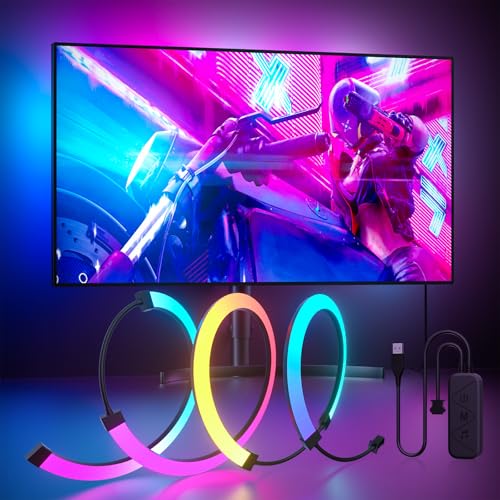 MIHEAL Gaming Monitor Light, Backlight with Screen Color sync Effect for 27inch Computer Monitor, Compatible with Windows - size: 27"