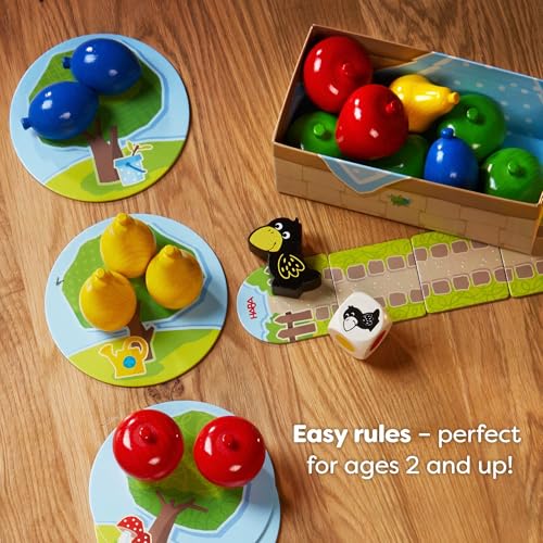 HABA My Very First Games - First Orchard Toddler Game - My First Orchard Game, Cooperative Toddler Board Games for 2 Year Olds - Made in Germany | This cooperative learning game is perfect for preschool, family game night, toddler activities, and educatio