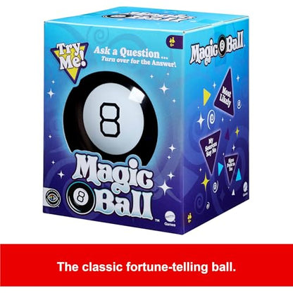 Mattel Games Magic 8 Ball Toys and Games, Original Fortune Teller Ball, Ask a Question and Turn Over For Answer - style: Standard