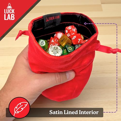 Velvet Drawstring Dice Bag - Set of Three Colors - Dungeons and Dragons Fabric/Standing Cotton Fabric Dice Bags/D&D Dice Pouch/Small Pouch/Velvet Jewelry Bag (Red, Black, Grey) - color: Red, Black, Grey