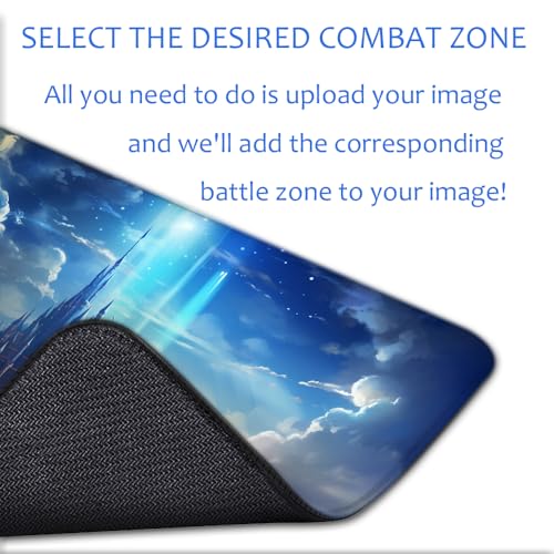 Custom Playmat 24" x 14" Non-Slip TCG Play Mats, Include Storage Bag - Printable Play Zone, Any Image Printed Your Design Tournament and Card Game Legal