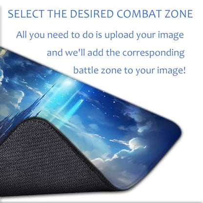 Custom Playmat 24" x 14" Non-Slip TCG Play Mats, Include Storage Bag - Printable Play Zone, Any Image Printed Your Design Tournament and Card Game Legal