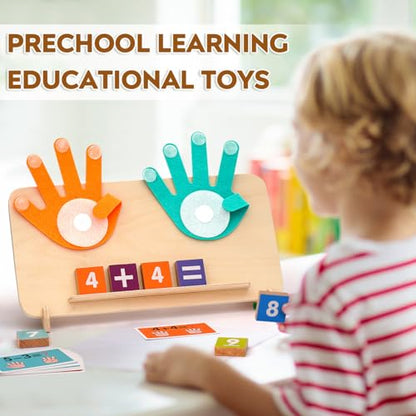 MOTREE Preschool Learning Toys for Toddlers 2-4, Educational Math Manipulatives Number Counting Blocks for Kids, Montessori Toys for 3-5 Year Old Boys Girls Birthday Gifts