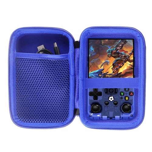Hard Case Compatible with RG34XX/R36MAX Retro Handheld Game Console (blue) - color: blue