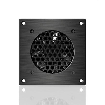 AC Infinity AIRPLATE S1, Quiet Cooling Fan System 4" with Speed Control, for Home Theater AV Cabinets - size: Single 80