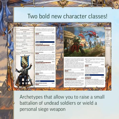 Pathfinder Battlecry! Hardcover, 2 New Classes, War & Combat | Ages 16+, Second Edition Remaster RPG Rulebook, 224 Pages, Tabletop Gaming