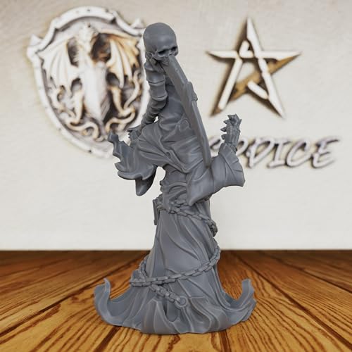 32mm Soul Reaper Miniature for DND Miniatures & Tabletop RPG Game, Unpainted Fantasy Model for TTRPG & RPG Gift-AS196