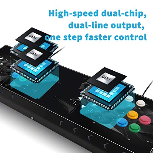 Fight Stick Arcade for for PC, Nintendo Switch, NEOGEO Mini, NeoGeo Pro, PS3,Raspberry Pi, PS Classic, Android