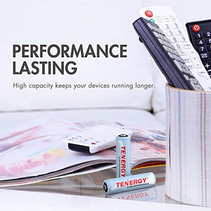 Tenergy TN160 12-Bay LCD NiMH/NiCD AAA/AA Battery Charger + 12x AA NiMH Rechargeable Batteries, Double A Batteries for Everyday Electronics - size: Charger + 12 Pack NiMH AA