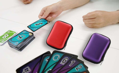 2 Pcs Card Game Case for Uno Splash Waterproof Cards Playing Card Case for UNO Soft Cloth Playing Waterproof Card Storage for Outdoor Gaming Camping