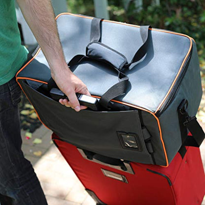 Allplay Game Haul Board Game Bag, Heavy-Duty Carry Case with Shoulder Strap | Padded Travel Bag for Board Games & Tabletop Storage | Large Capacity | Water-Resistant Design (Oxford Gray)